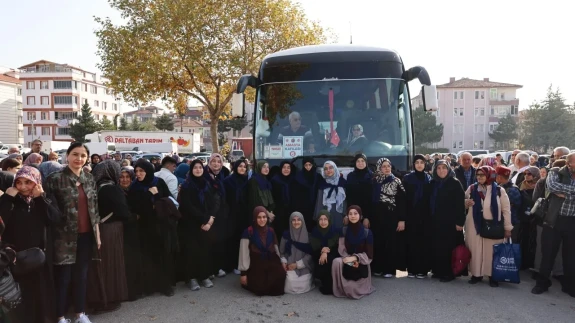 Merzifon’da Umre Yolcularına Dualı Uğurlama