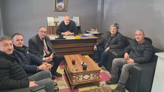 Merzifon CHP Heyeti Oto Galericiler Sitesi’nde