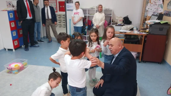 İlçe Milli Eğitim Müdürü Ercan Gültekin’den TOBB Anaokulu’na Ziyaret