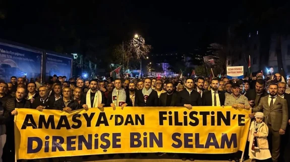 Amasya’da Binler Gazze İçin Yürüdü: “Zalimlere Karşı Öfkemizi Diri Tutmalıyız”