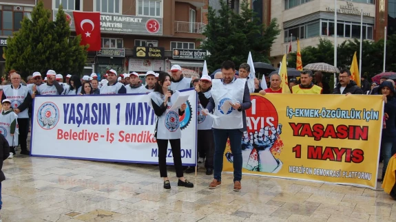 1 Mayıs Merzifon’da Coşkuyla Kutlandı