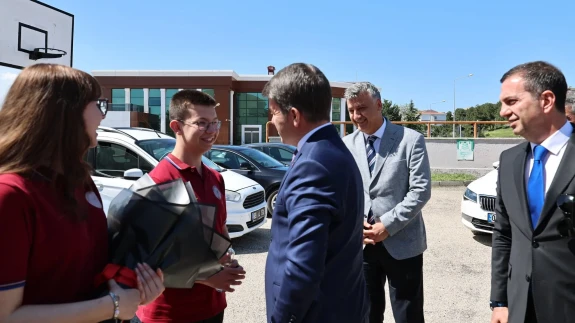 Vali Bakan’dan Şehit Hüseyin Kavaklı Fen Lisesi’ne Anlamlı Ziyaret