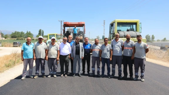 Suluova’da Celal Bayar Caddesi Asfalta Kavuştu