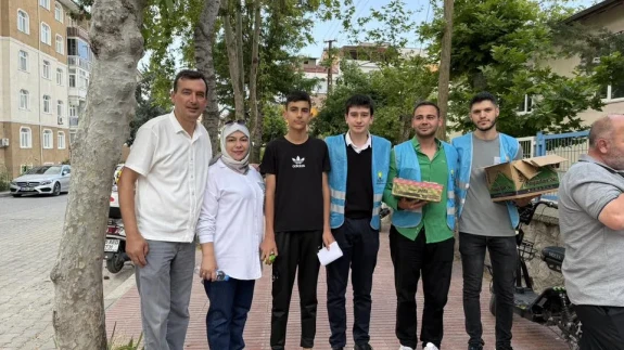 Merzifon’da LGS Adaylarına AK Gençlik’ten Moral Desteği