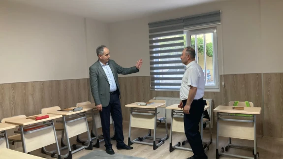İl Müftüsü Hamza Bayram, Yenilenen Kur’an Kursu Binasını İnceledi