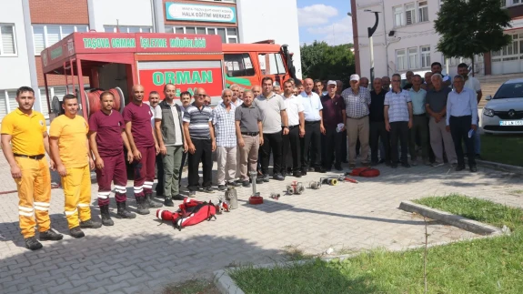 Taşova’da 13 Köyde Yangınla Mücadele Eğitimi