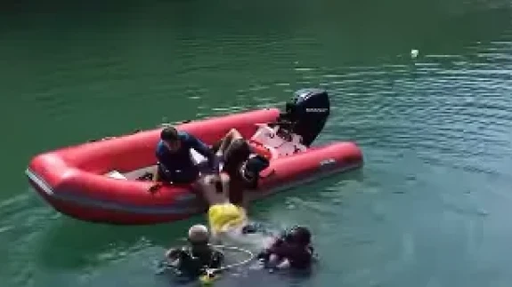 Amasya Belediyesi’nden Boraboy Gölü’nde Dalış Tatbikatı