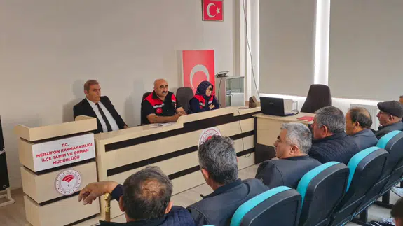 Merzifon’da Çiftçilere Sulama Desteği Anlatıldı