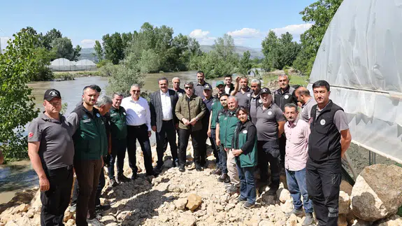 Amasya Protokolü Taşkın Bölgesinde İncelemelerde Bulundu