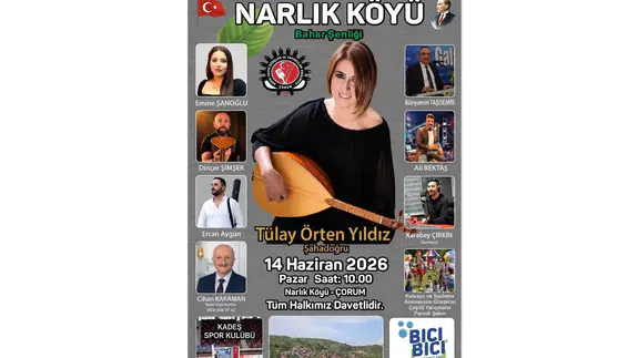 Çorum Narlık Köyü’nde Bahar Şenliği Heyecanı