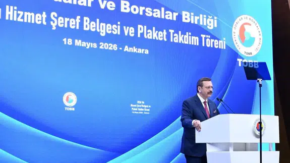 Başkan Almaç ve Karaduman TOBB Töreninde