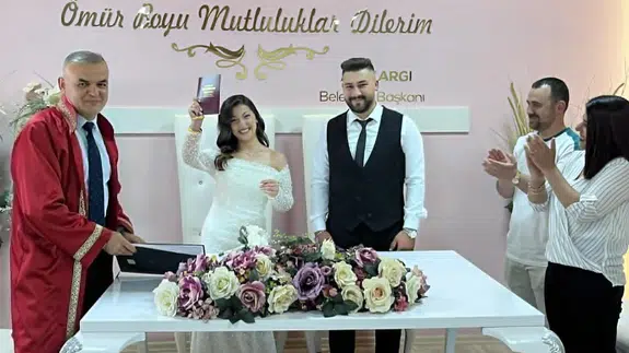 06.06.2026 Tarihi İçin Nikah Yoğunluğu! Merzifon’da 10 Çift “Evet” Dedi