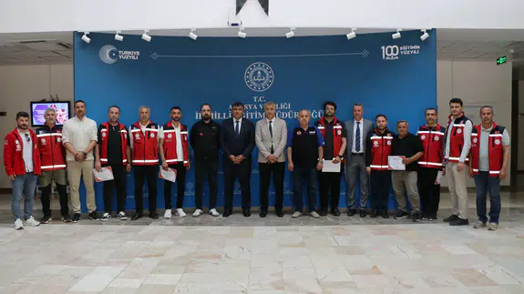 Amasya’nın Afet Gönüllülerine Teşekkür Belgesi