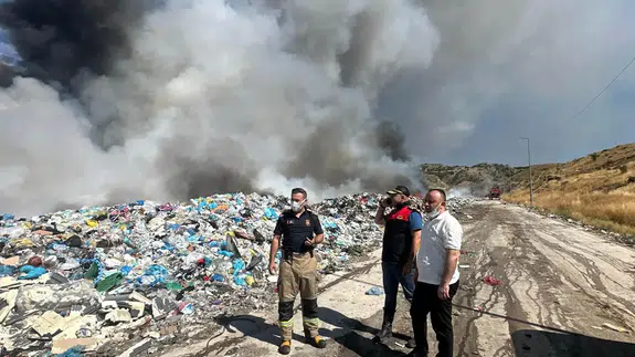 Amasya AKAB'da Korkutan Yangın!