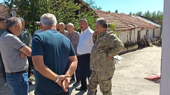 Merzifon Ziraat Odasından Yangın Sonrası İnceleme