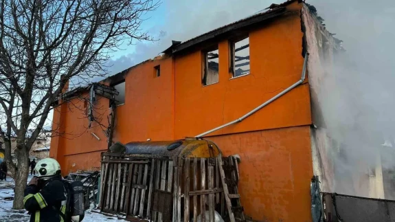 Amasya'da Ev Yangını