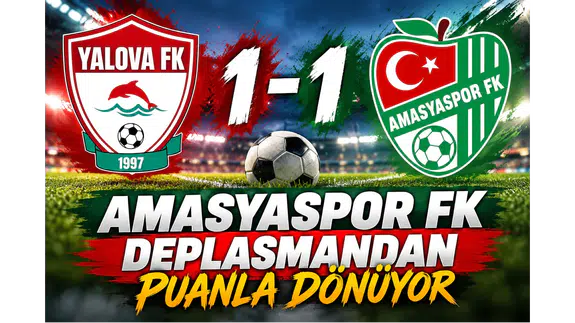 Amasyaspor FK deplasmanda puanla dönüyor