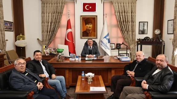 Merzifon Belediyesi’nde Yoğun Ziyaret Günü