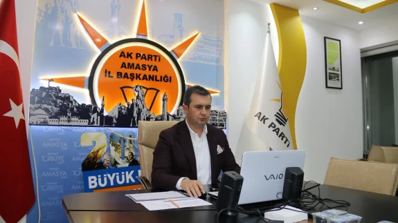 AK Parti Amasya Teşkilatı Videokonferans Toplantısında