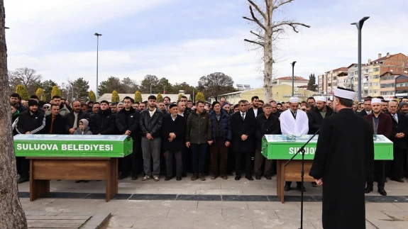 Suluova’da Hayatını Kaybeden İşçiler Son Yolculuklarına Uğurlandı