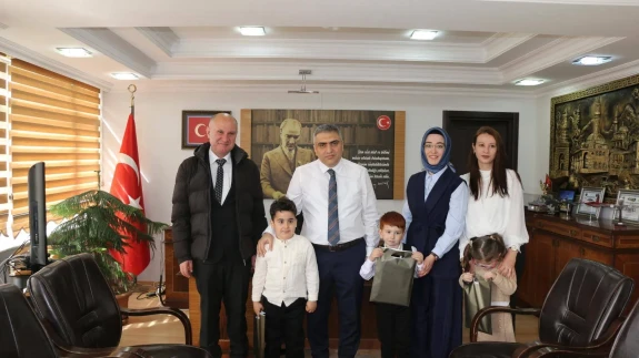 Merzifon'da Minikler Kaymakamlığı Devraldı