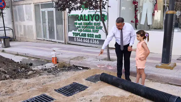 Merzifon’da Altyapı Çalışmalarına Minik Denetçi