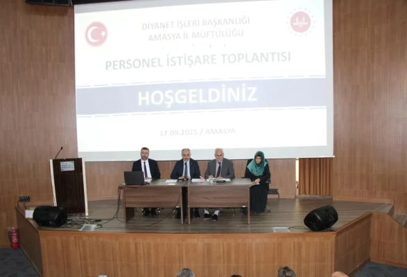 Amasya İl Müftülüğü’nde Eylül Ayı Personel İstişare Toplantısı Gerçekleşti