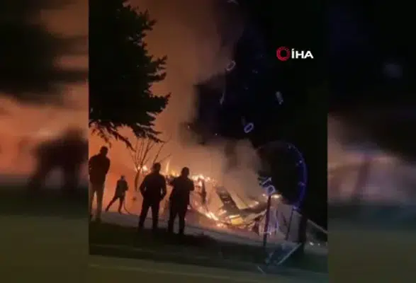 Amasya’da Korkutan Yangın!