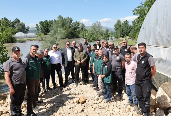 Amasya Protokolü Taşkın Bölgesinde İncelemelerde Bulundu