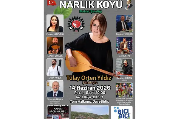 Çorum Narlık Köyü’nde Bahar Şenliği Heyecanı