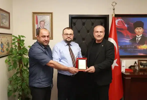 Hastaneden Amasya TSO'ya Plaket