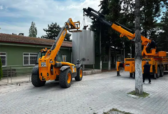Amasya DSYB Yeni Tesisinde 25 Tonluk Süt Tankını Hizmete Aldı