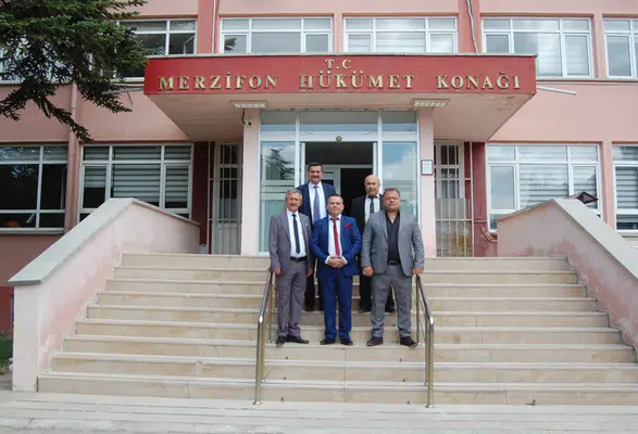 MHP Merzifon Yönetiminden Kaymakam Ahmet Karaaslan'a Ziyaret