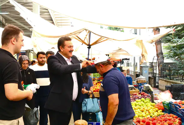 Vekil İpek Amasya Pazarında!