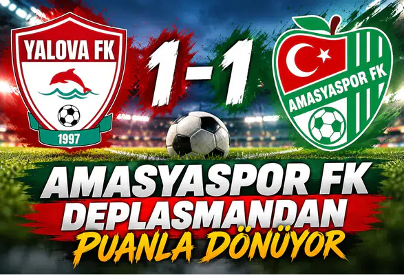 Amasyaspor FK deplasmanda puanla dönüyor