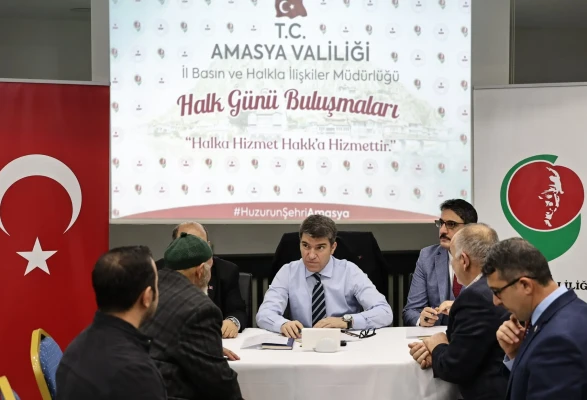 Amasya’da Vatandaş-Vali Buluşması