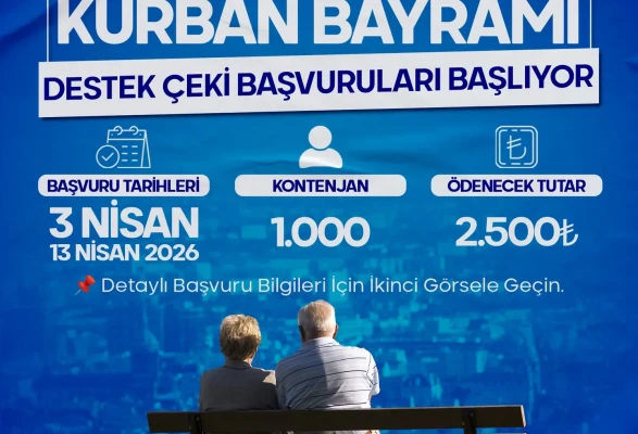 Amasya’da Emeklilere Bayram Desteği