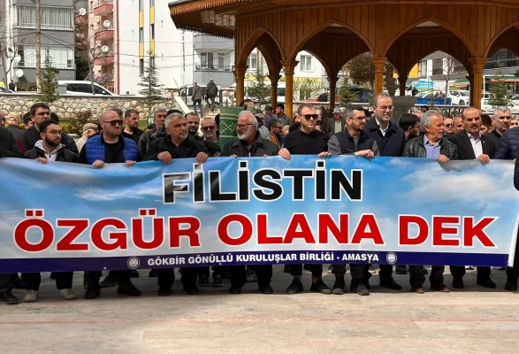 Amasya’da Filistin İçin Tek Yürek