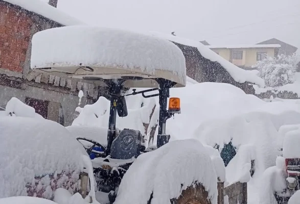 Çorum’un Köyleri Bir Gecede Beyaza Büründü