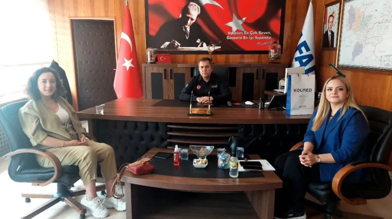 Kolmed Heyetinden İl Müdürü Sarıçiçek’e Nezaket Ziyareti