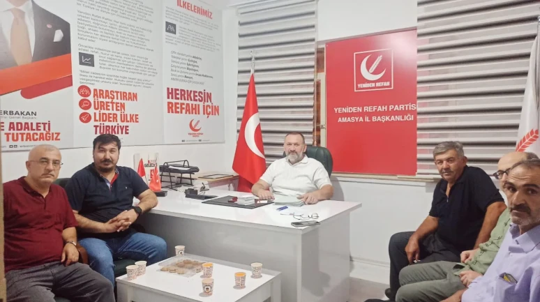 Yeniden Refah Partisi Amasya İl Başkanlığı Haftalık Toplantısını Gerçekleştirdi