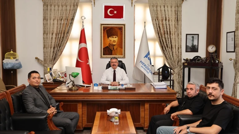 Anahtar Parti Merzifon İlçe Başkanlığı’ndan Başkan Alp Kargı’ya Ziyaret