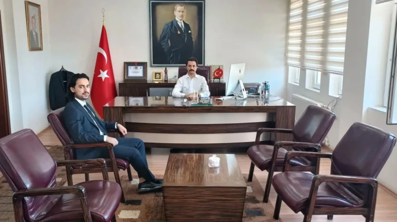 Başhekim Dr. Mustafa Mümin Öztürk’ten Kaymakam Osman Demirgül’e Veda Ziyareti