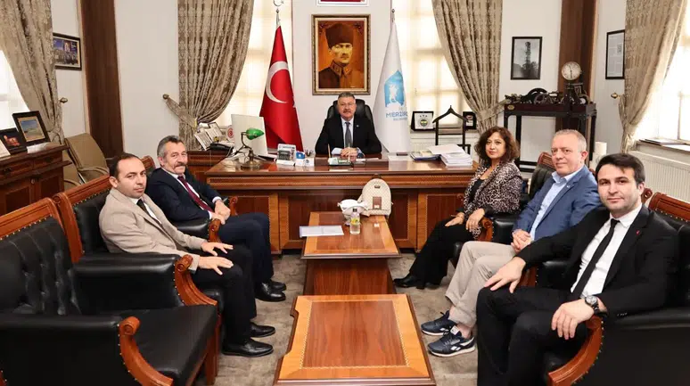 Merzifon Belediyesi’nde İki Önemli Buluşma!
