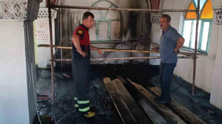 Osmancık’ta camide çıkan yangın söndürüldü