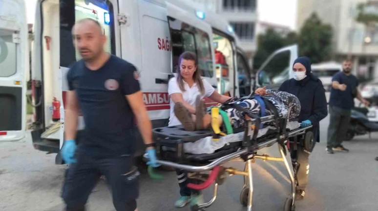 3 tekerlekli bisiklet devrildi: 2 yaralı