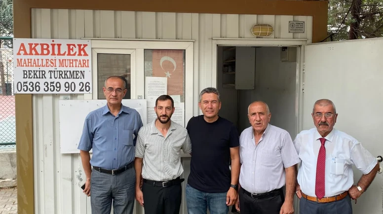 MHP Amasya Teşkilatından Akbilek Mahallesi Muhtarı Bekir Türkmen’e Ziyaret