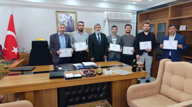 Merzifon Müftülüğü’nde Başarı Belgeleri Takdim Edildi