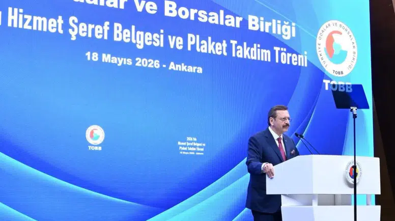 Başkan Almaç ve Karaduman TOBB Töreninde