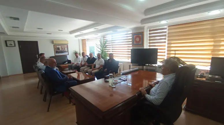 Merzifonspor'dan Kaymakam Karaaslan'a İlk Protokol Ziyareti